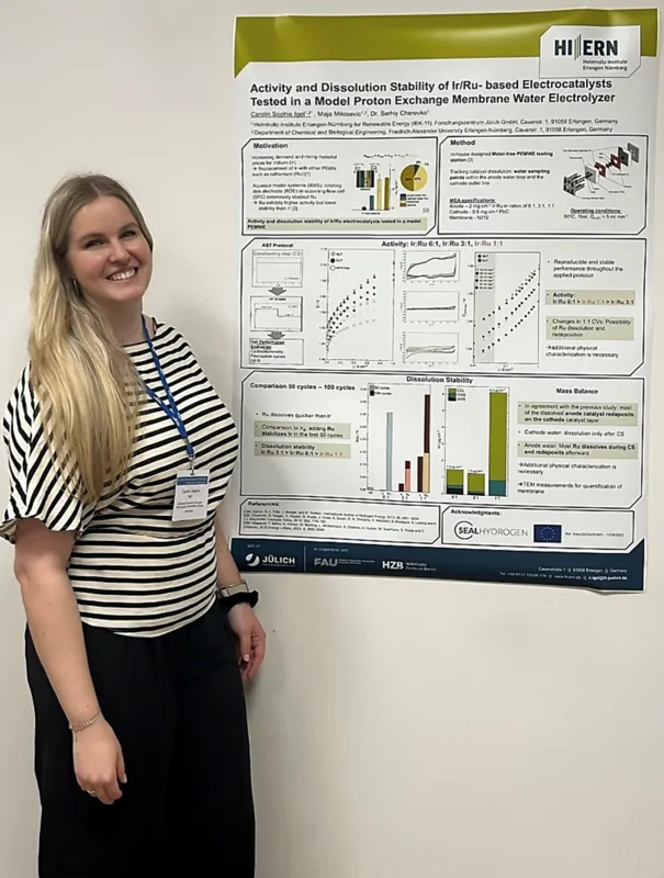 The Best Poster Award won by Carolin Sophie Igel in the 8th Baltic Electrochemistry Conference