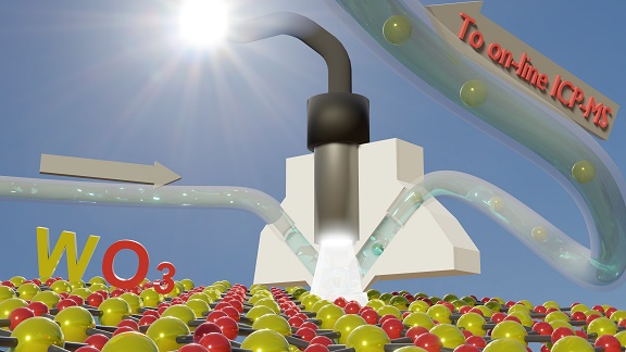 Accessing in-situ photocorrosion under realistic light conditions: Photoelectrochemical scanning flow cell coupled to on-line ICP-MS