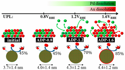 Gold-palladium bimetallic catalyst stability: consequences for hydrogen peroxide selectivity